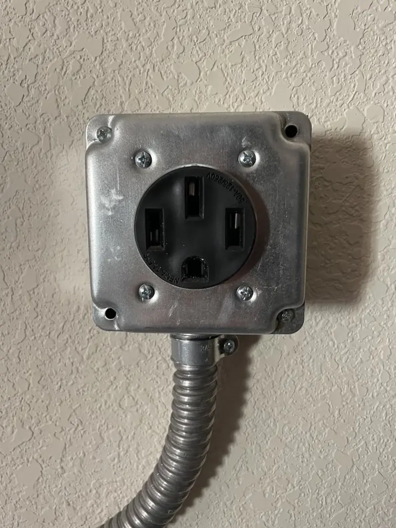 NEMA 14-50 outlet installed for Smart Home Electrical in O'Neill